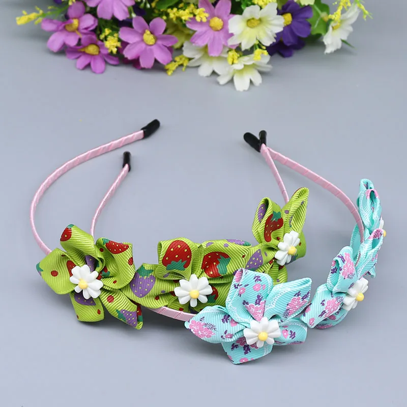 wholesale 12 colors flowers hairband for girls headbands women designer brand women's hair accessories A06-1 |