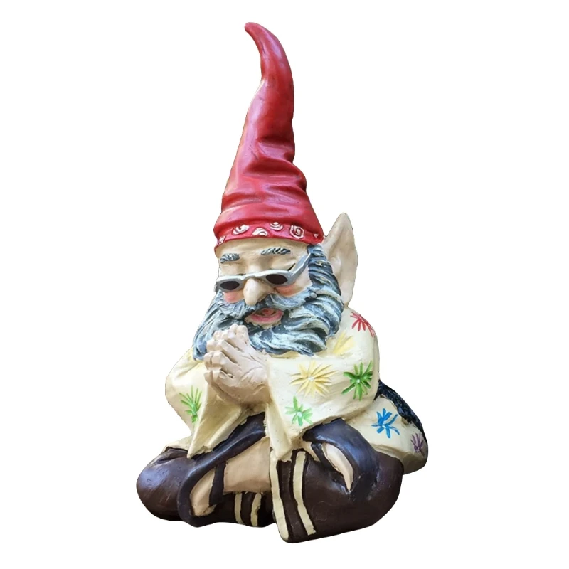 

Крутая модная Статуэтка гнома для солнцезащитных очков, украшение для сада, художественная полимерная поделка, ландшафтный двор, скульптур...