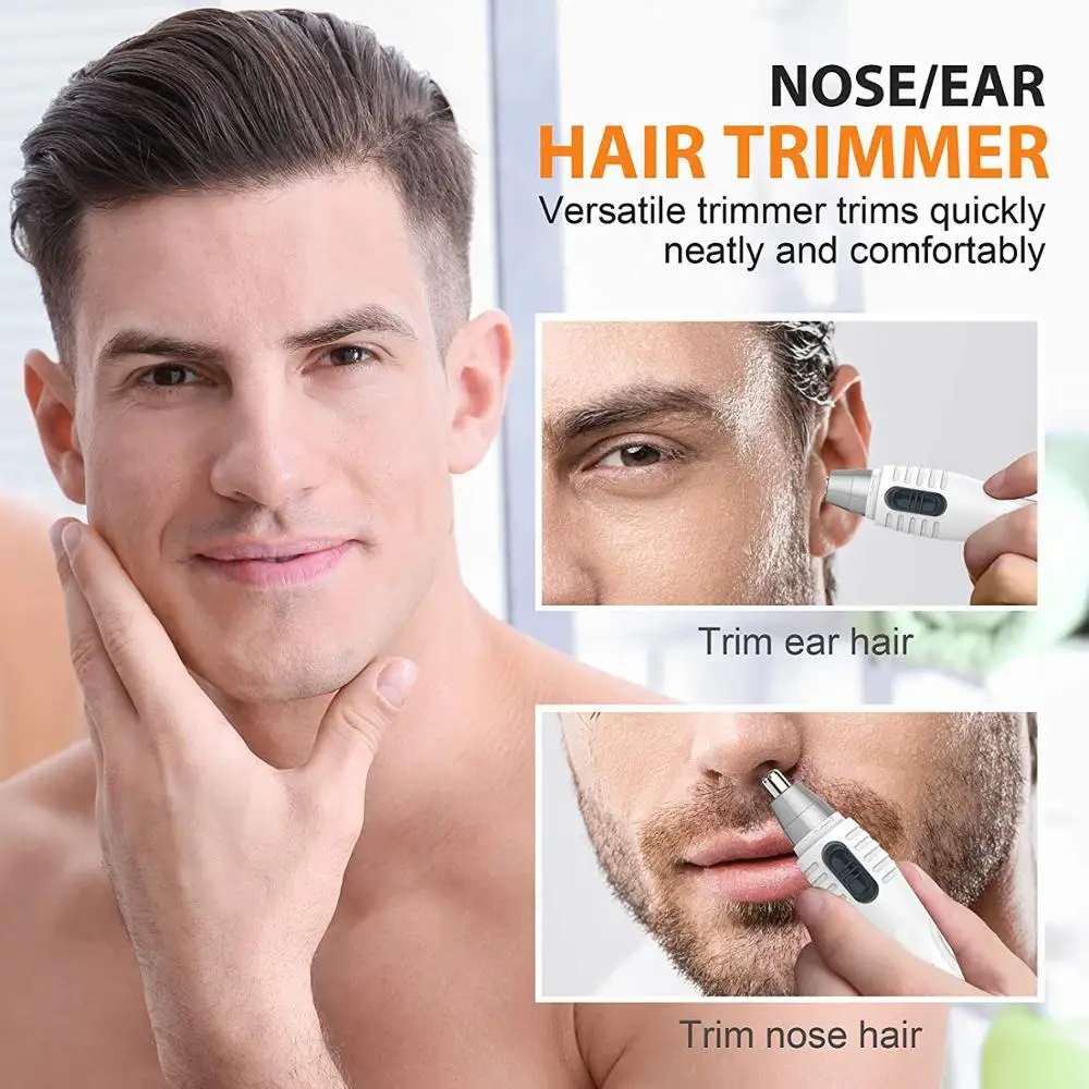 

Ear Nose Hair Trimmer Clipper Professional Painless Eyebrow and Facial Hair Trimmer for Men Women Hair Removal Razor mrs xie