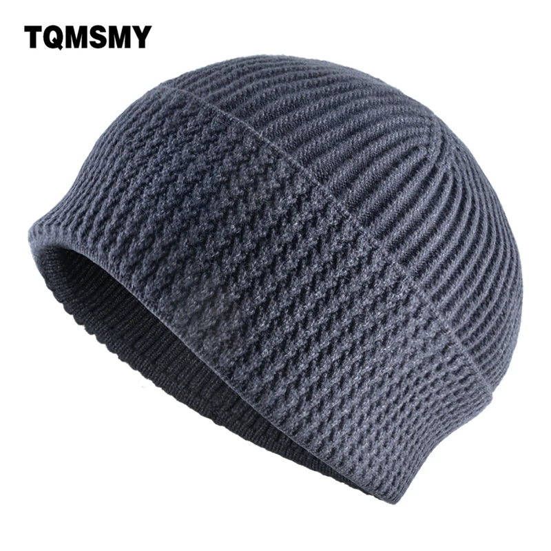 Высококачественные зимние шапки для мужчин вязаные шерстяные шапочки