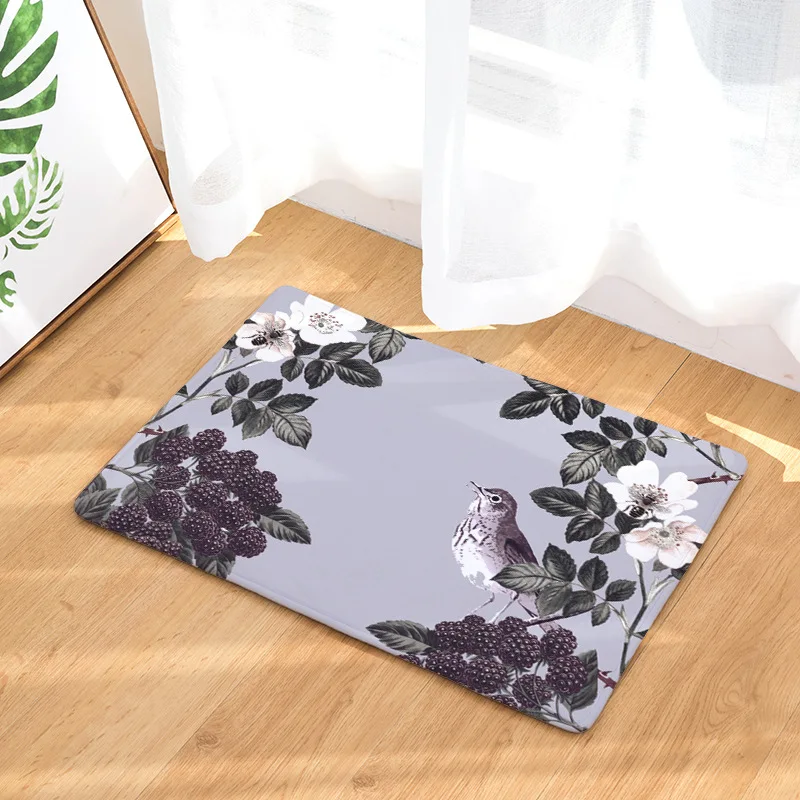 Приветственные напольные коврики коврик в стиле ретро с цветочным принтом кухня