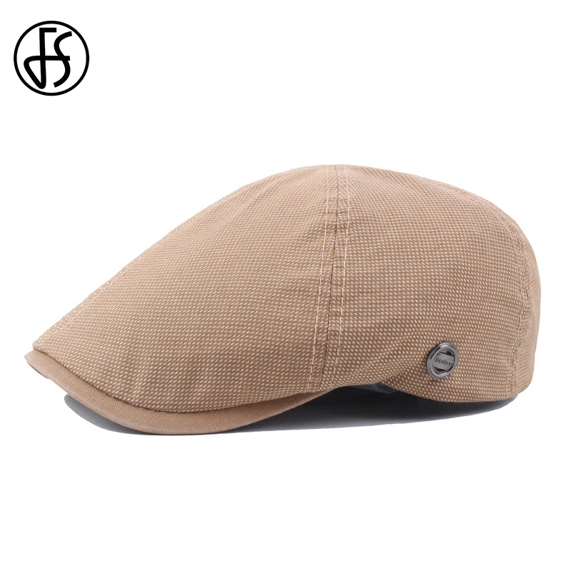 Кепка FS в стиле ретро для мужчин и женщин твидовый клетчатый берет регулируемая