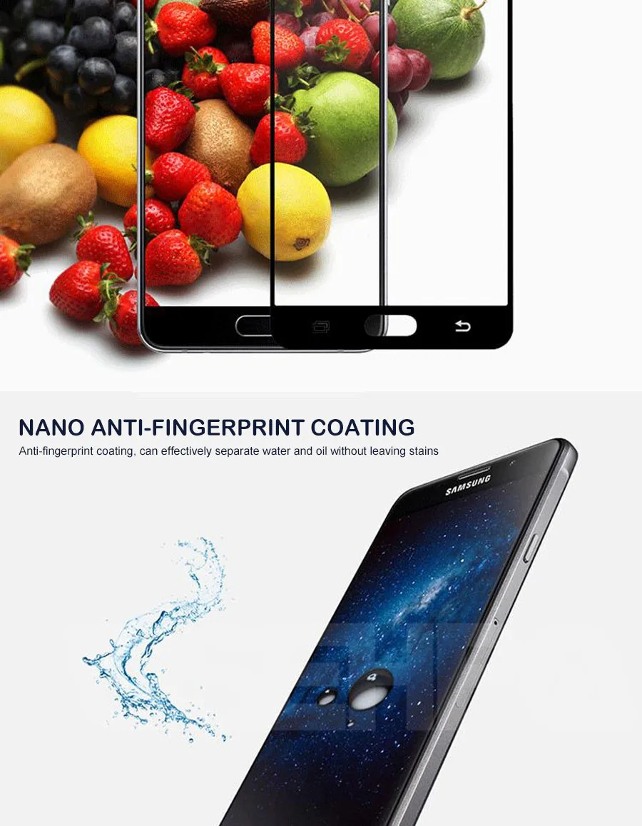 9D Защитное стекло для samsung Galaxy S7 A3 A5 A7 J3 J5 J7 закаленное защитное стекло для экрана