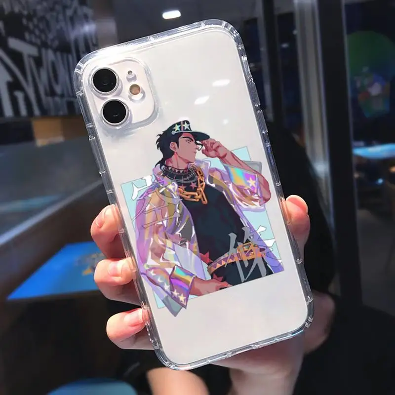 

JOJOS BIZARRE ADVENTURE OVER Phone Cases Transparent for Clear iPhone 11 12 mini pro 8 7 6 6S XS MAX Plus X 5S SE 2020 XR