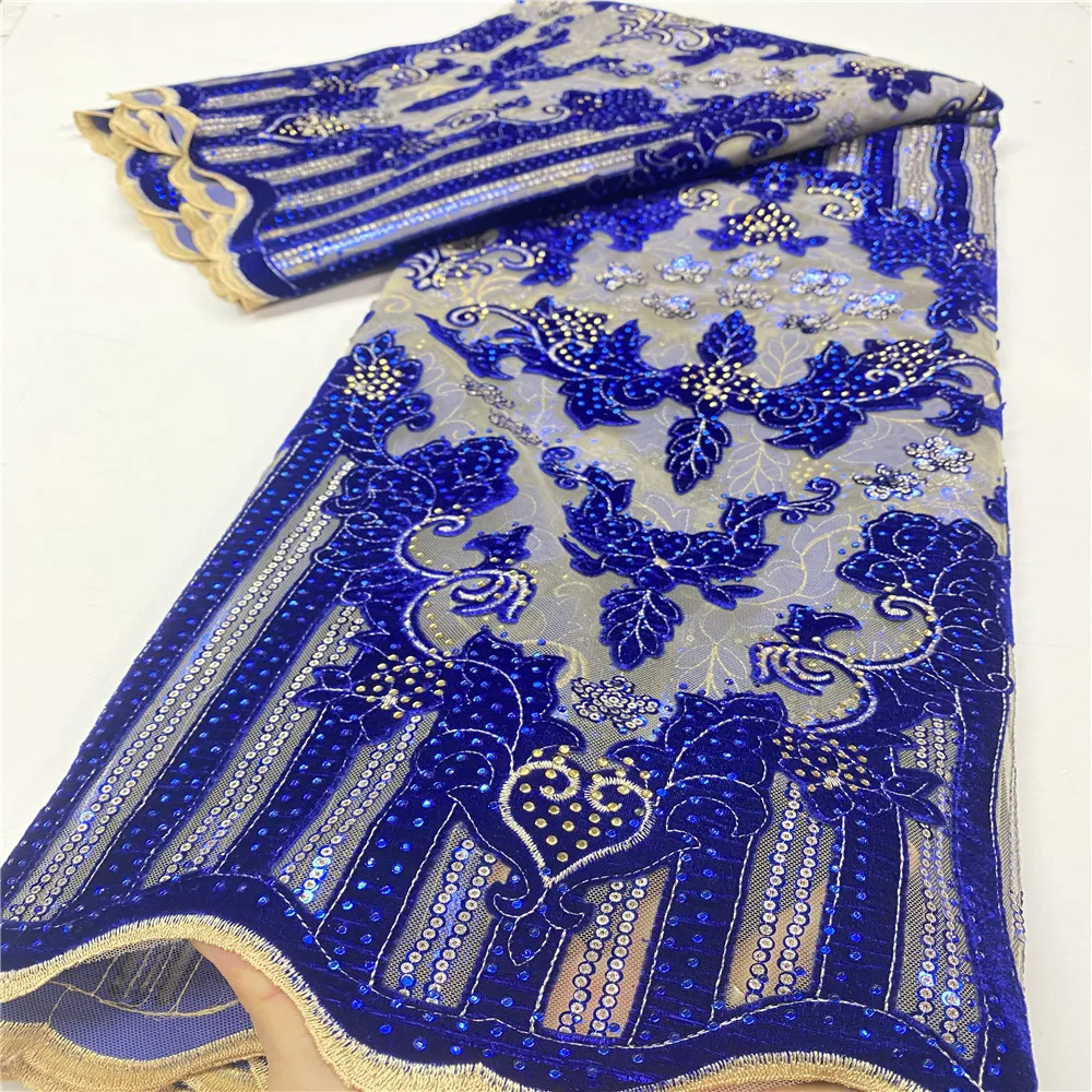 

Новинка 2020, французское нигерийское Сетчатое кружево, Африканский бархат, тюль, сетка, камни, кружевная ткань высокого качества для свадебн...