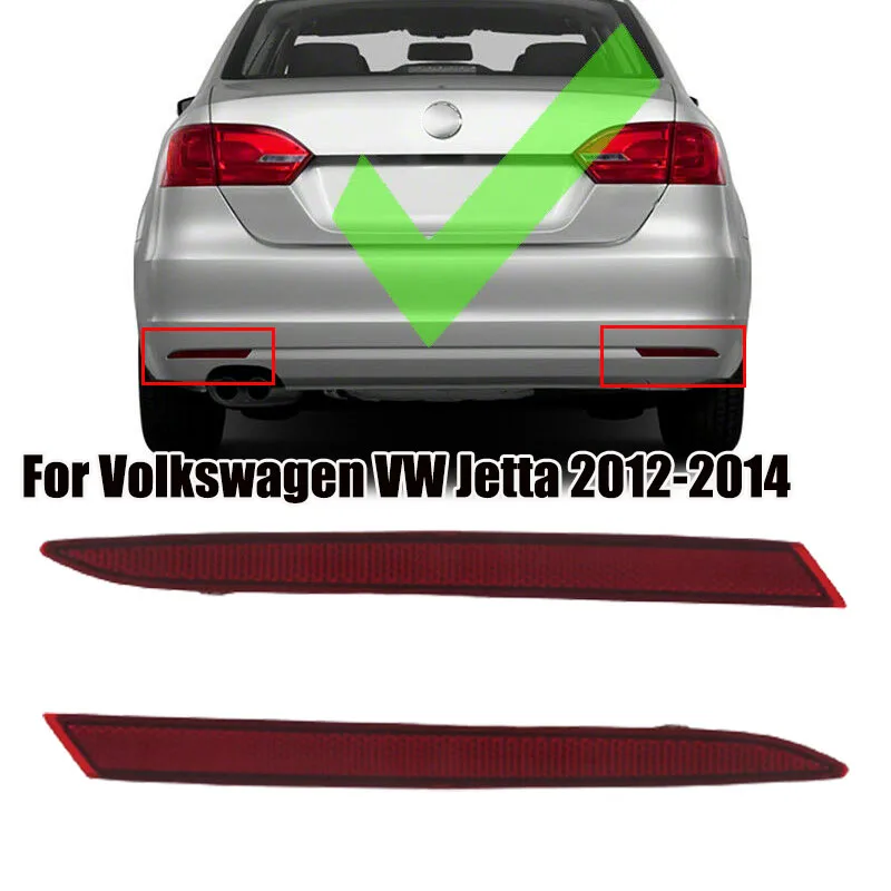 

Автомобильный Красный отражатель для заднего бампера, задний тормоз, стоп-сигнал для парковки, ходовые огни для Volkswagen VW Jetta 2012-2014