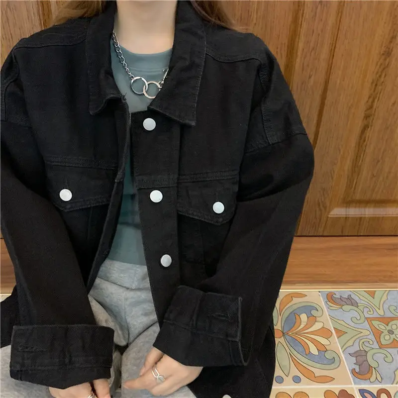 

Women Jackets Winter Plus Velvet Denim Coats Single Breasted BF Vintage Baggy Large Size S-XXL Leisure Students Streetwear Trend