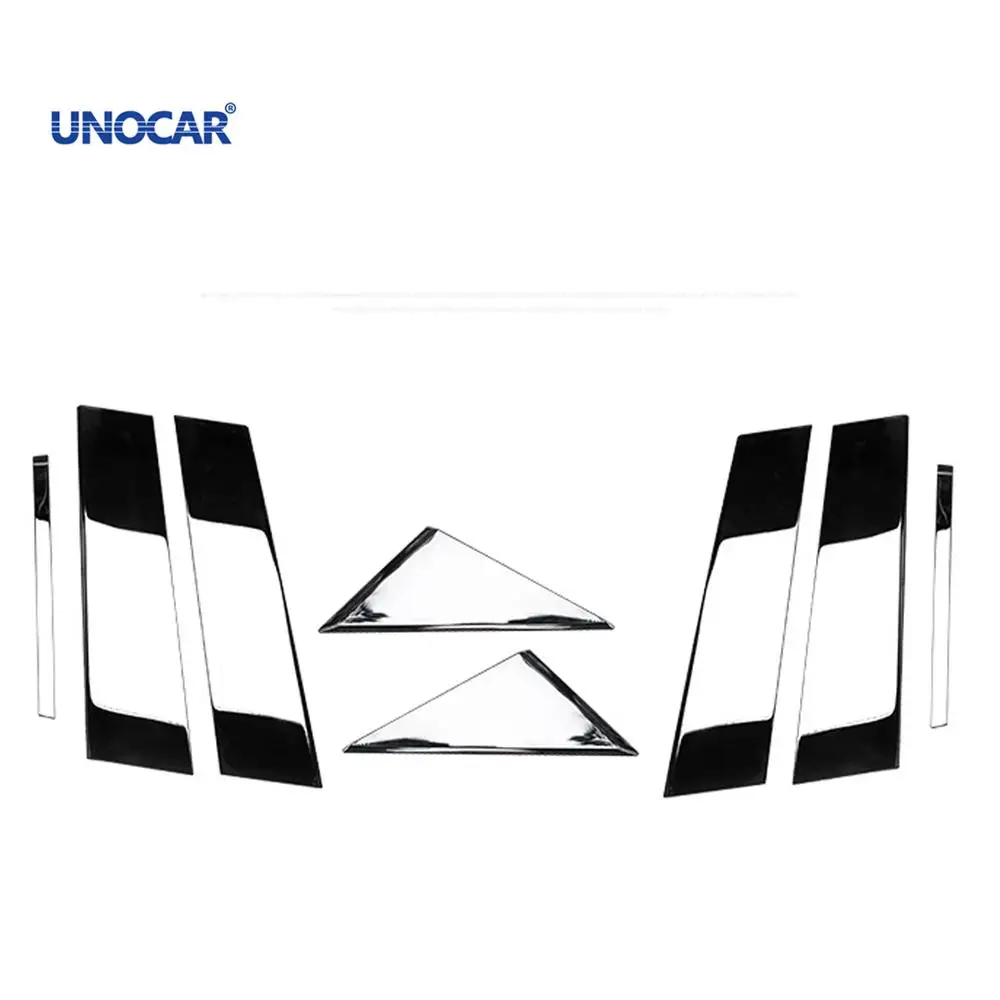 

Aiwins Car style For Mazda 3 Axela 2020 Stainless Steel Black Titanium mirror center pillar refitting window trim stick