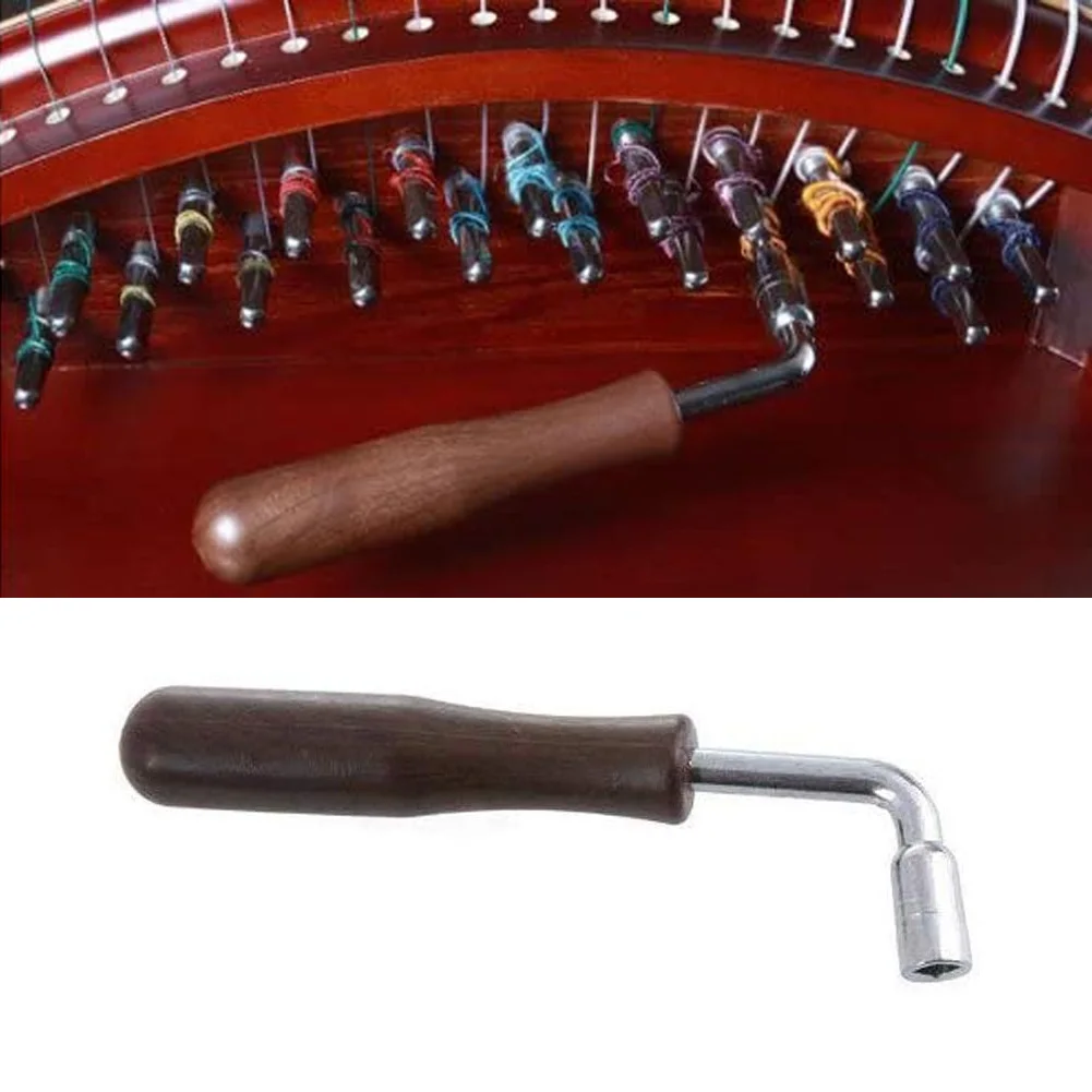 

88-61-54 Keys 1pcs Guzheng Piano Tuning Hammer L-Shape Square Wrench Tuner Spanner Tip String Pin Repair Tool For Chinese Zither