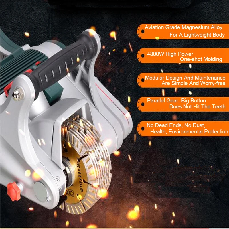 Слот машина 220V однократная бетона Hydro Мощность Установка линия трубы инструмент для резки|Обрабатывающий