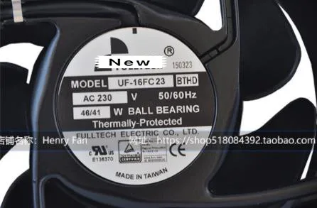 

AC 230V 46W/41W 50/60HZ UF-16FC23-BTHD 16062 16CM 160*160*62mm Cooling Fan