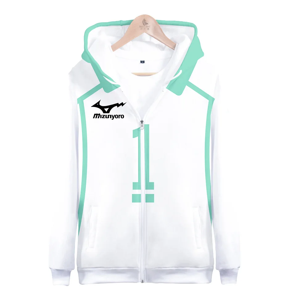 Japan Anime Haikyuu Cosplay Костюм Kageyama Tobio Oikawa Tooru Kuroo Tetsurou Tendo Satori Bokuto Koutarou куртка с капюшоном