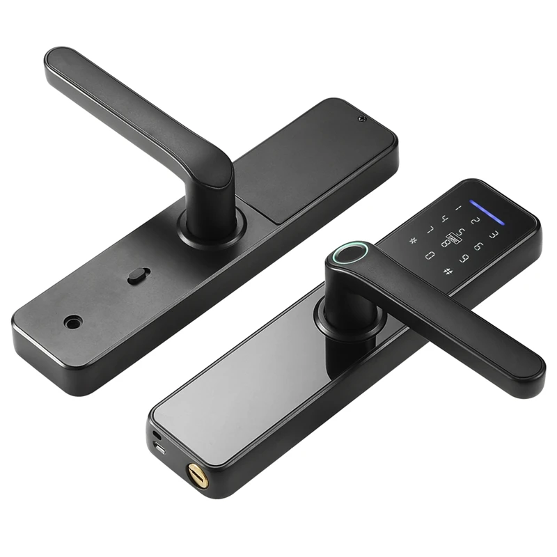 

WAFU Tuya WIFI Fingerprint Indoor Lock Smart Fingerprint Password Card Office Door Lock for Hotel/Home Smart Manage