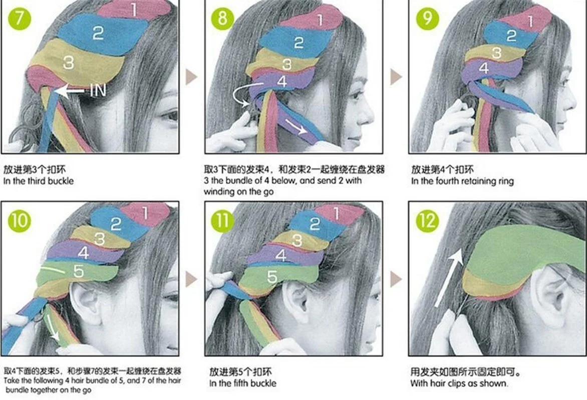 1 пара боковых волос|Заколки для плетения кос| |
