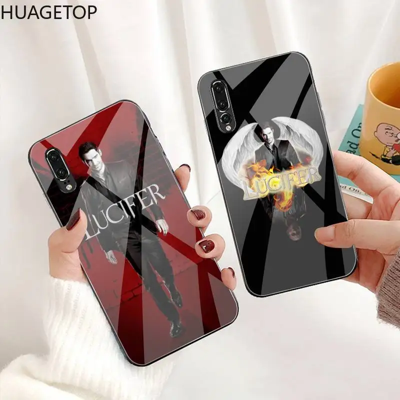 

Degenerate angel Lucifer Phone Case Tempered Glass For Huawei P30 P20 P10 lite honor 7A 8X 9 10 mate 20 Pro