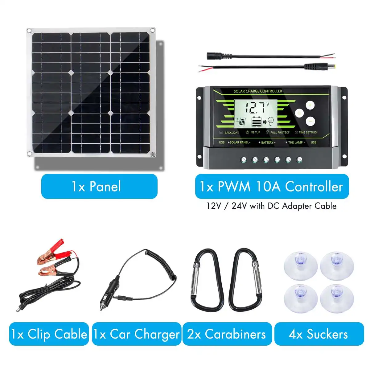 Монокристаллическая солнечная панель 60 Вт 18 в двойная 12 В/5 В постоянного тока USB