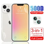 Мягкая Гидрогелевая Защитная пленка для объектива камеры для iPhone 13 HD, передняя и задняя защитная пленка для APPLE iPhone13 Pro Max Mini, защита экрана, не стекло