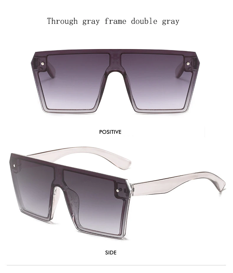 Новинка 2020 большие квадратные солнцезащитные очки женские Роскошные брендовые