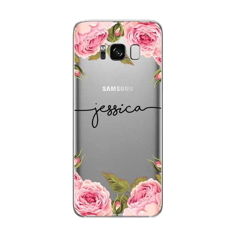 На заказ Ваше имя DIY Модный чехол для samsung Galaxy S5 S6 S7 S8 S9 S10 S10E Lite Edge Plus