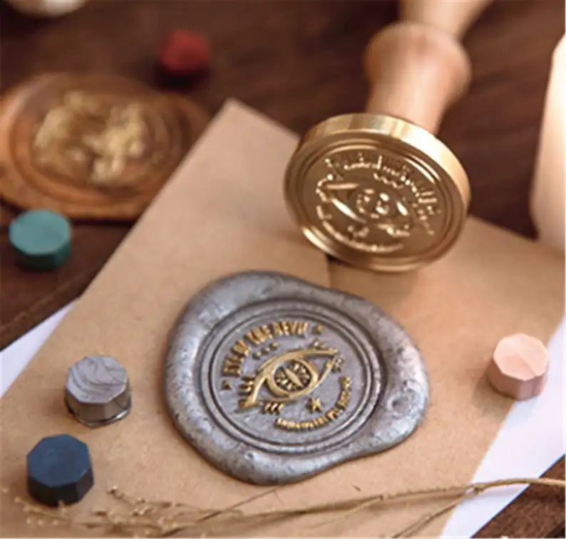 Штамп восковой глаз демона персонализированный Свадебный Пригласительный штамп