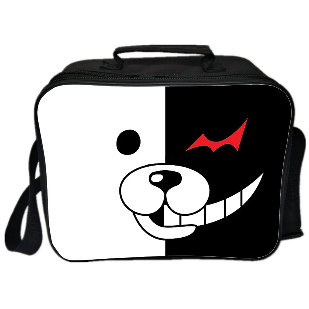 Japan Anime Danganronpa Cooler Lunch Bag Cartoon Girls Portable Thermal Food Picnic Bags For School Kids Boys Lunch Box Tote
