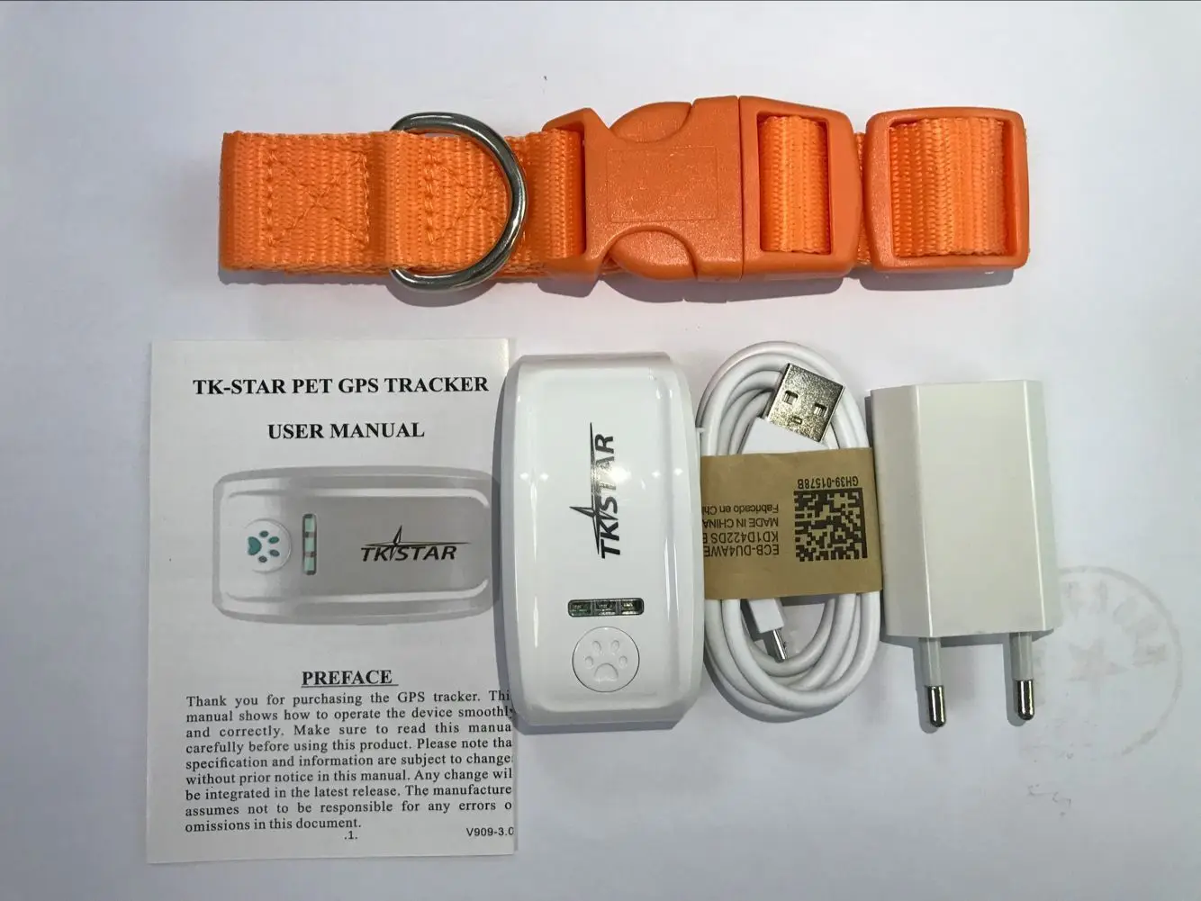 Tkstar Tk909 собака gps GSM GPRS трекер устройство определения местоположения gps устройство слежения с ошейником для собаки кошки Бесплатное отслеживание веб-приложений