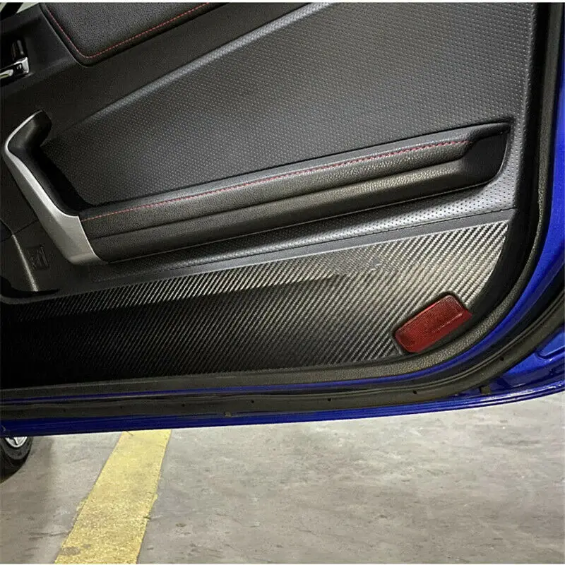 

beler 2Pcs Car Interior Door Anti-kick Sticker Cover Pad Fit for Subaru BRZ 2013-2016 2017 2018 2019 2020 Carbon Fiber Style