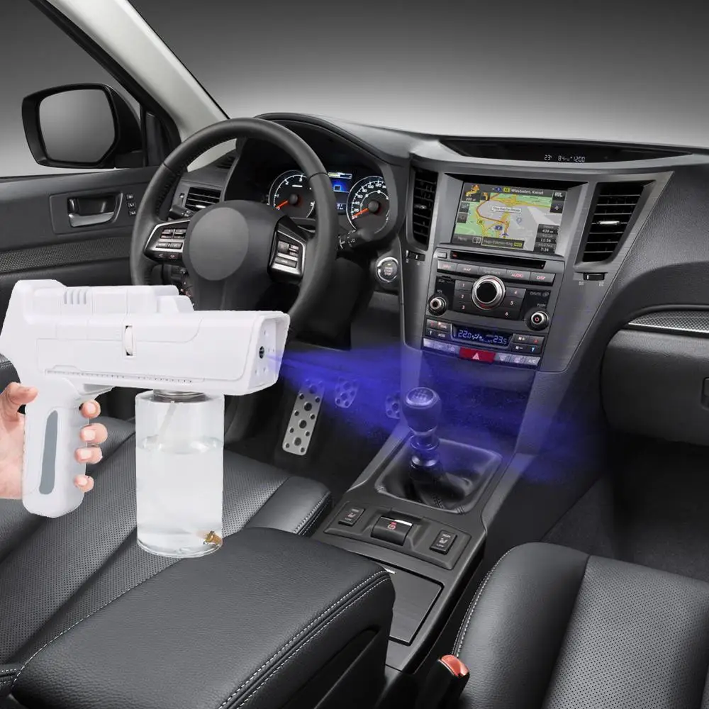 

Blue Light Nano Wireless Spray Gun Rechargeable Nano Sterilization Spray Instrument Handheld Atomizer 110-240v For Dropshipping