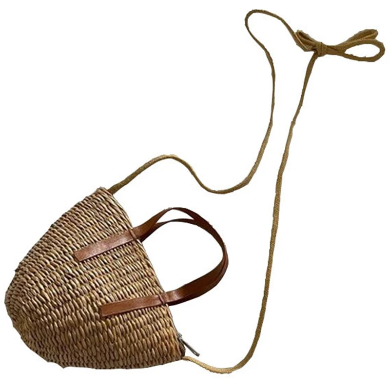 Мини-Сумочка летняя сумочка из соломы ручной работы для девочек сумки через