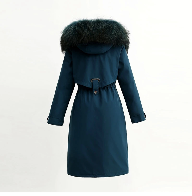 Cotton Liner Parker Parkas Fashion Winter Jacket Women Casual Solid Long Hooded Parka Coat With Fur Collar chamarras de mujer