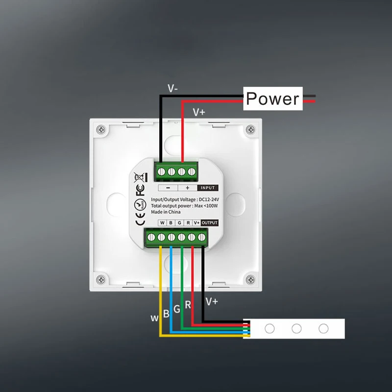 Светодиодная лента освещение стеклянная панель управление через приложение по