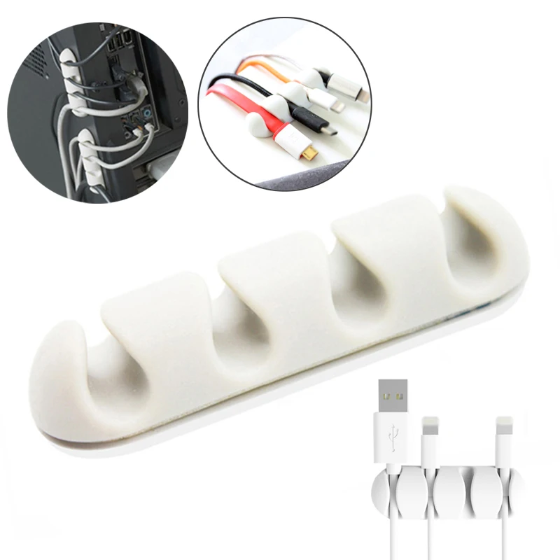office storage 2pcs Data Cable Charging Line Collation Tools Collector Portable USB Storage escritorio organizador mesa