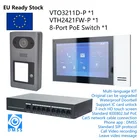 Комплект мультиязычного IP-видеодомофона с логотипом DH, включая переключатель VTO3211D-P1-S2  PoE, прошивка SIP