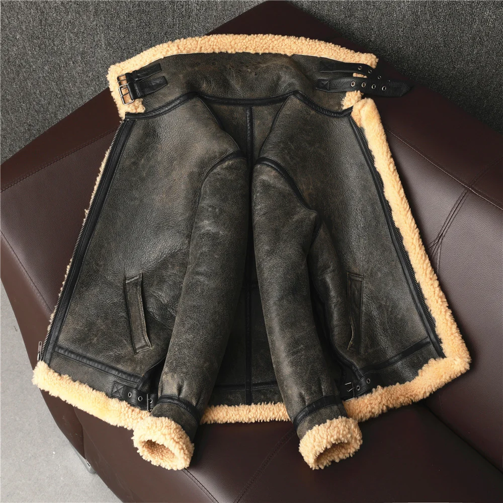 Новинка 2022 толстая овечья шерсть оригинальная натуральная кожаная Меховая