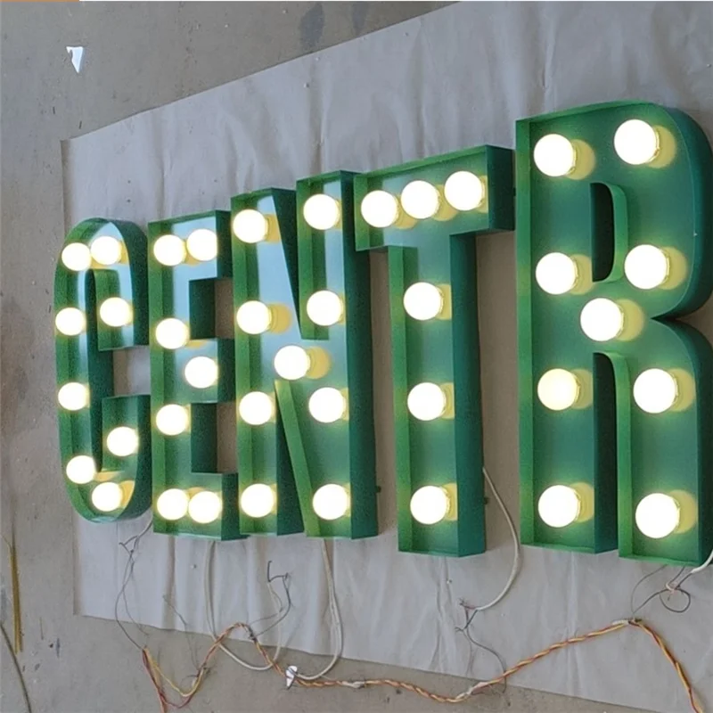 Уличные металлические СВЕТОДИОДНЫЙ ные лампы с передней подсветкой, буквенный знак магазина светодиодный светодиодные лампы, именные выве... от AliExpress WW