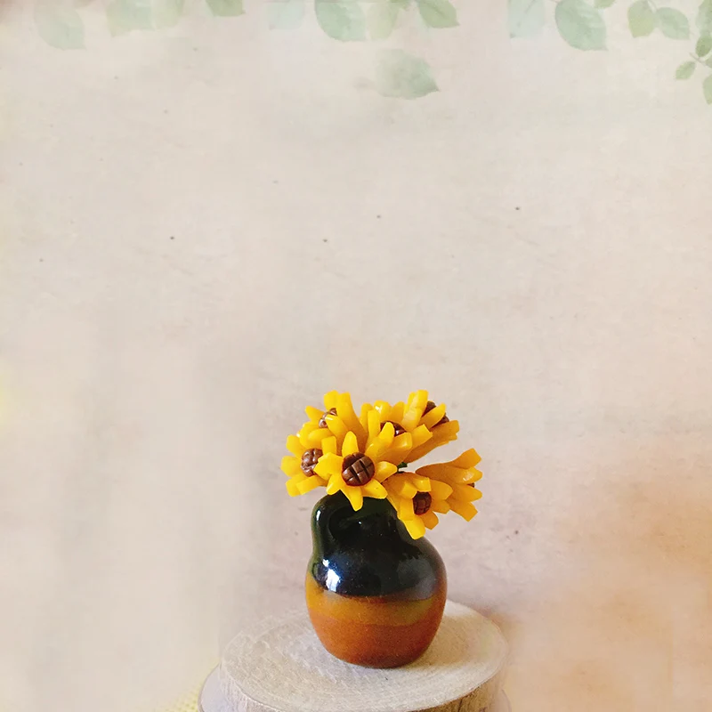 Искусственный цветок/Фарфоровая Кадка/миниатюры/милые растения/Сказочный