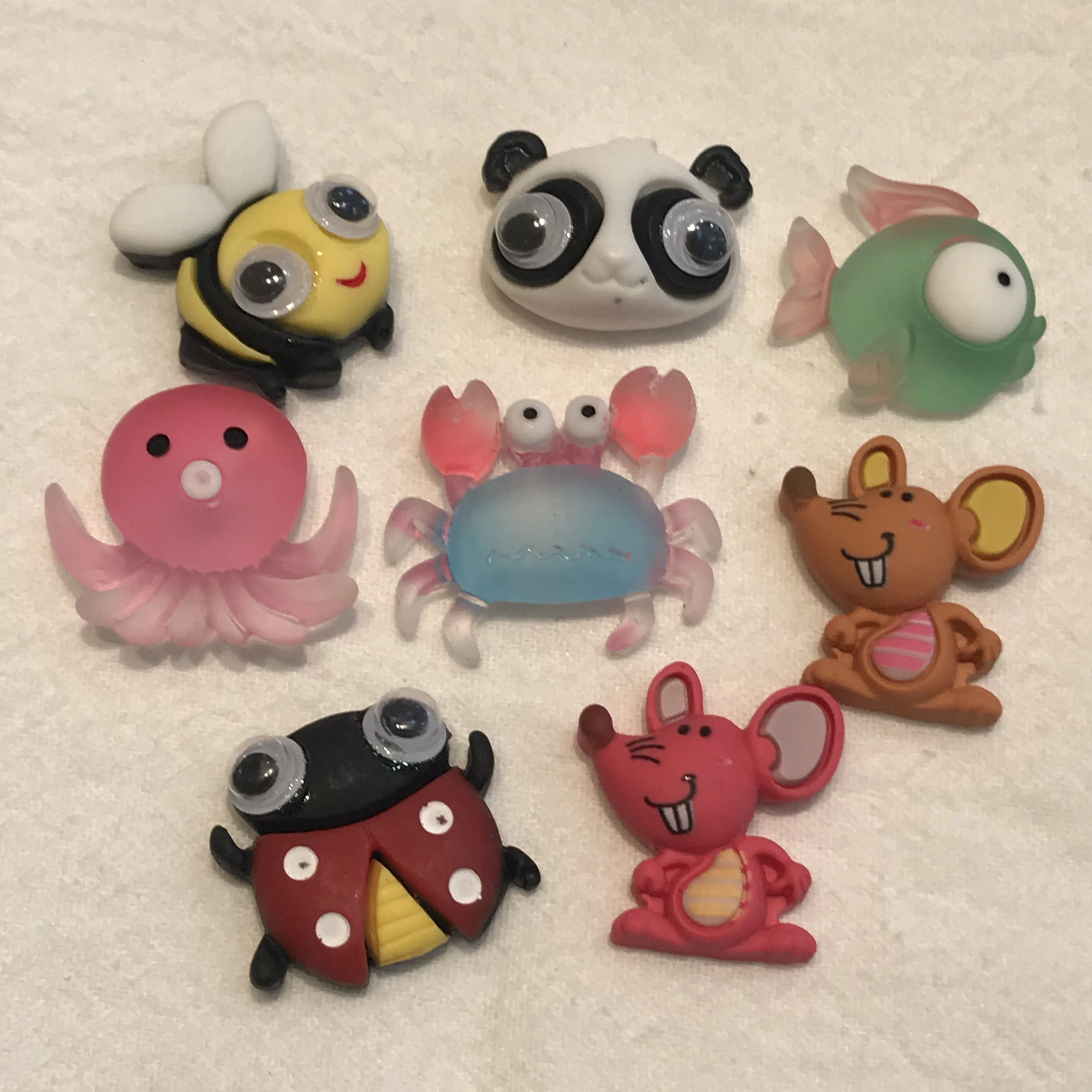 10 шт. оптовая продажа милые животные значок мыши Смола плоская задняя часть