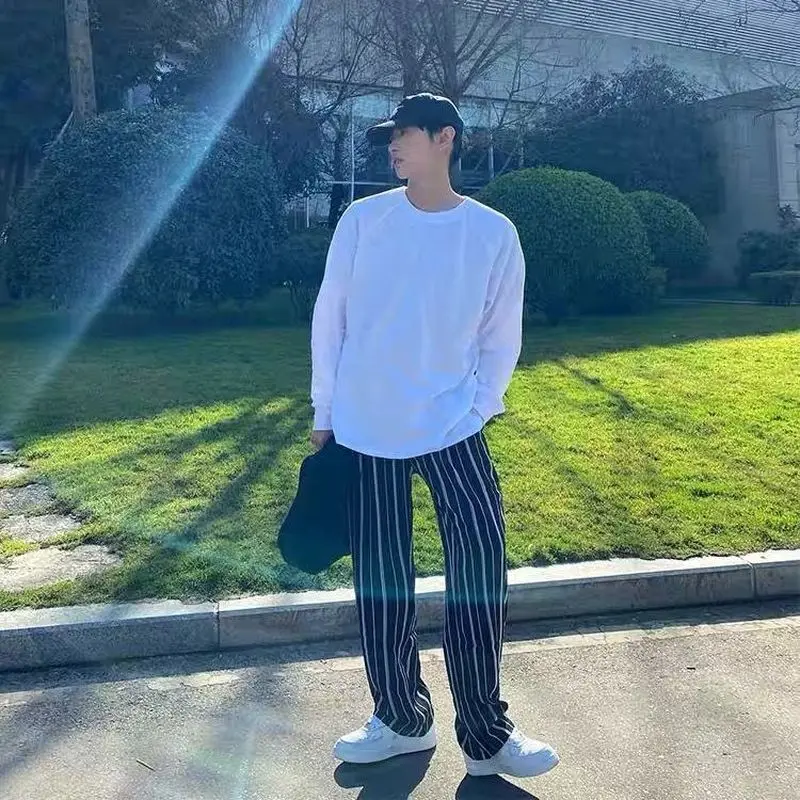 

Брюки мужские в полоску, весна-лето, 2021