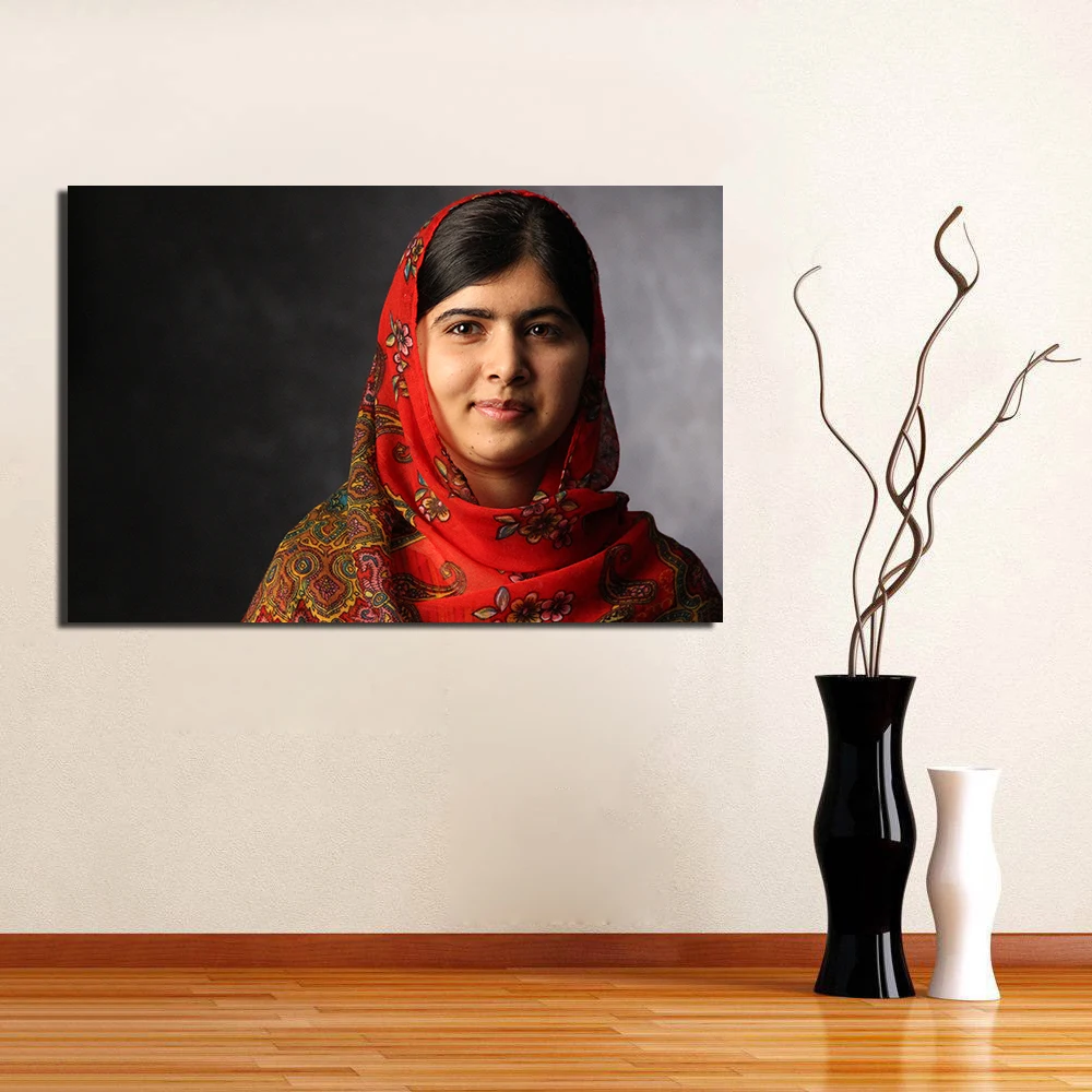 Плакат Malala Yousafzai холст ткань печать живопись для домашнего декора Настенная