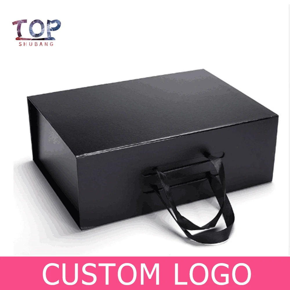

High Quality Luxury Cardboard Box Oem Custom Logo Box Fit For Clothes Shoes Hair Wig Gift Box