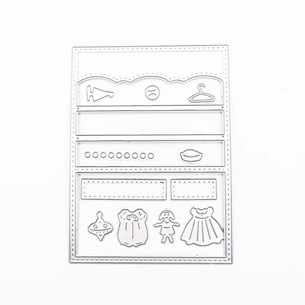 Красивый платяной шкаф для девушек металлическая рамка резки шаблоны