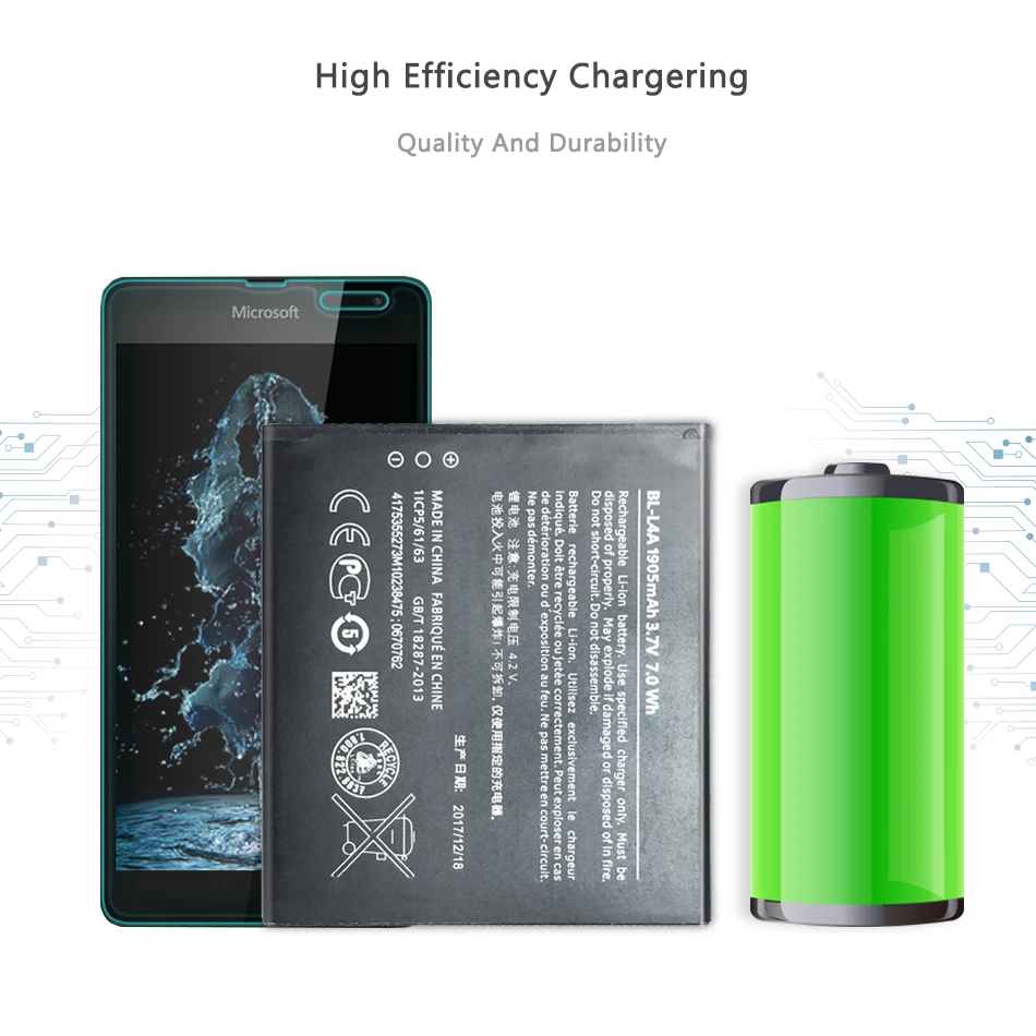 

Mobile Phone Battery For Nokia Lumia 830 535 RM-984 1090 1089 Lumia830 Battery BV L4A BV-L4A 2200mAh