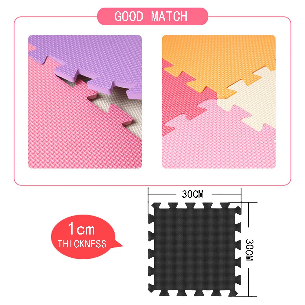 Mei qi cool-alfombra de rompecabezas de espuma EVA para ni&ntilde;os, azulejos de ejercicio entrelazados, alfombra de suelo, 30x30cm 18 24/ 30 piezas-1