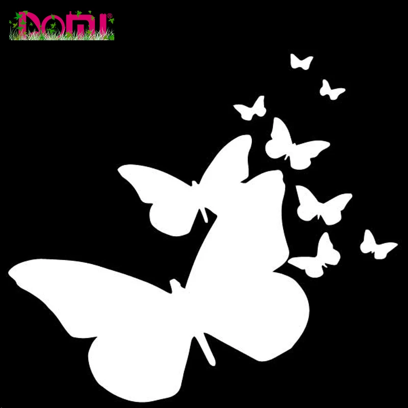 

16.4CM*14.7CM Butterfly Fashion Car Sticker Bumper Decorate Vinyl Decal Pattern Racing Laptop Helmet Trunk Wall Waterproof