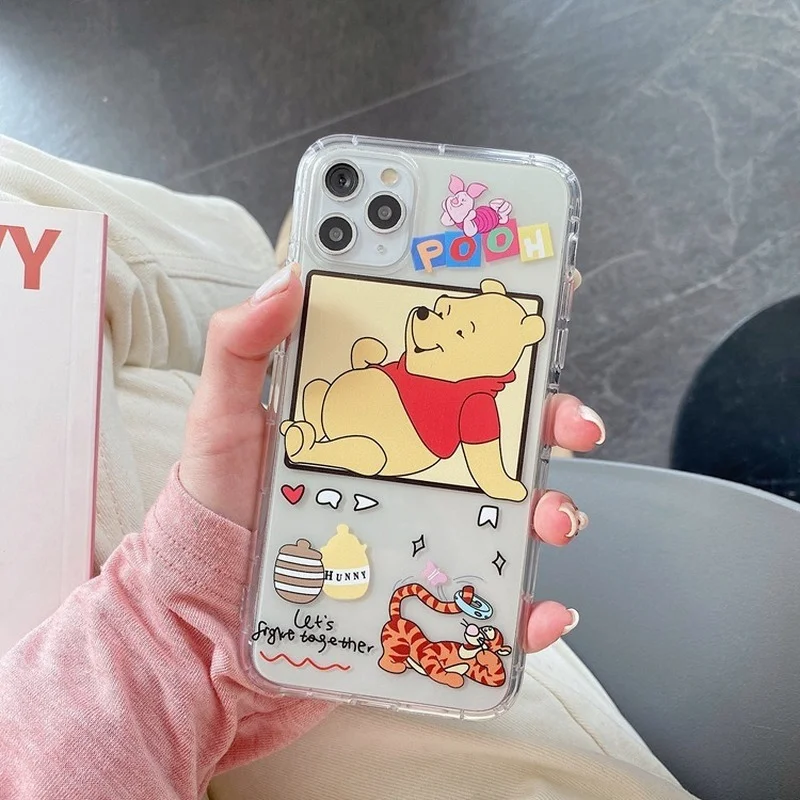 Чехол для телефона Disney с Винни-пухом IPhone X / XS XR 11 12/Pro/мультяшный милый стильный