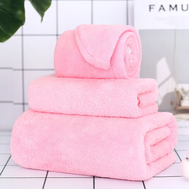 2 шт./компл. коралловый флис мягкое водопоглощающее полотенце для лица набор дома