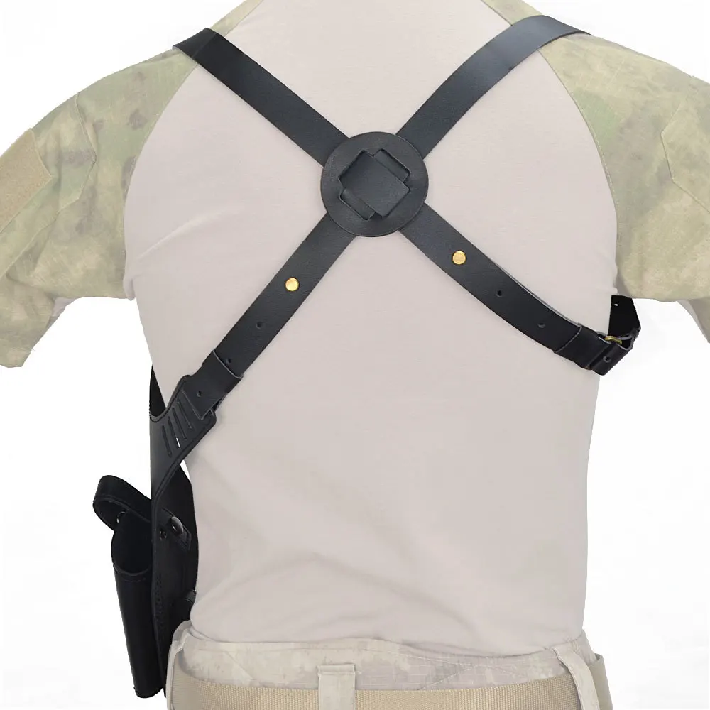 Тактическая Военная Сумка из натуральной воловьей кожи на плечо подмышка