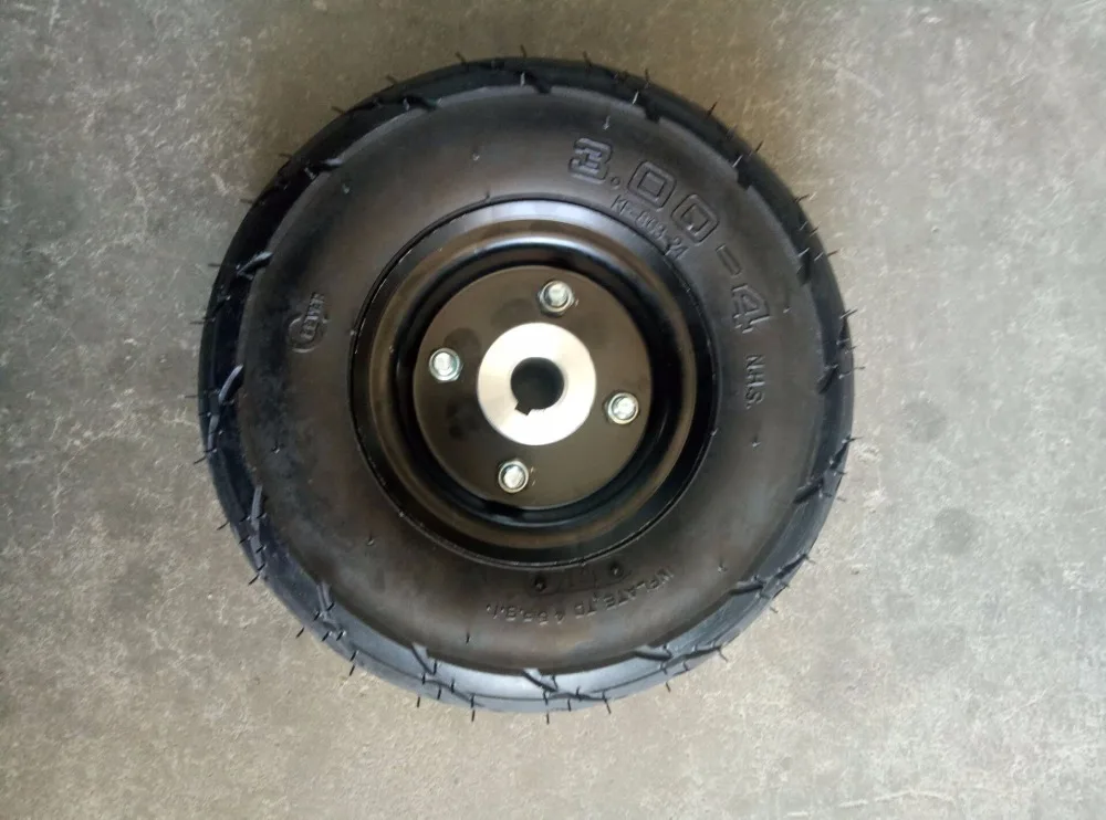 Лучший 3 00 4 Электрический скутер переднее колесо с QIND покрышки сплав обод ступицы