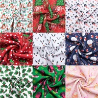 50145cm christmas snowman printed bullet textured liverpool fabric for tissue kid home textile patchwork sewing stretchc18838