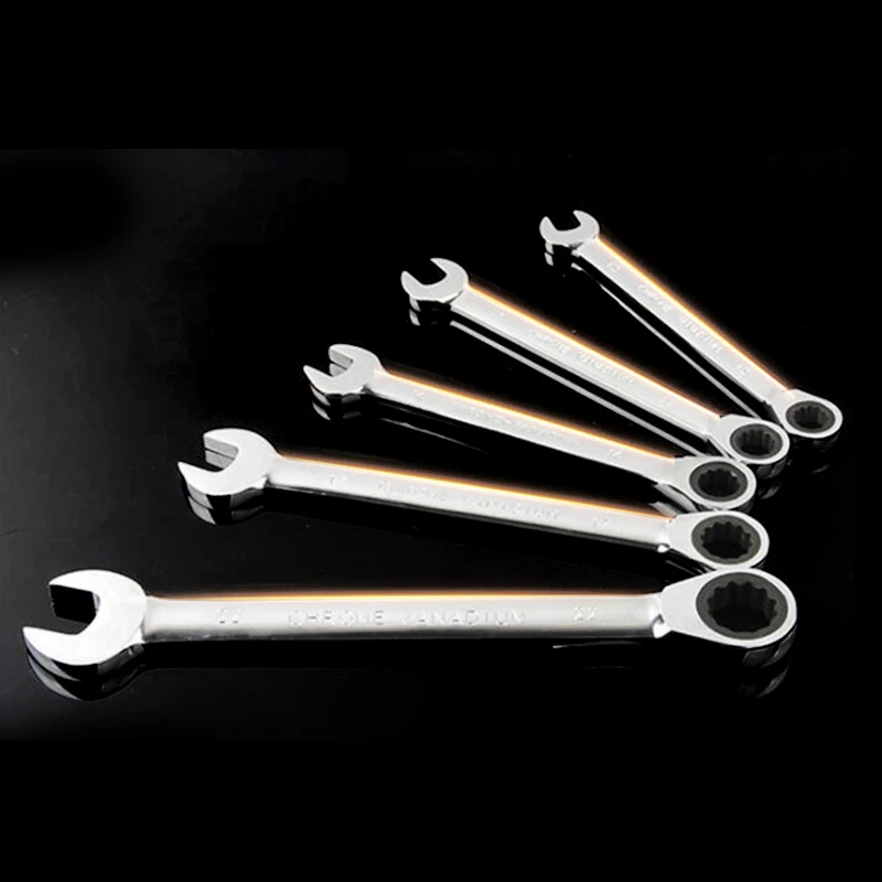 Храповая комбинация метрический гаечный ключ набор тонкие зубья Шестерня кольцо